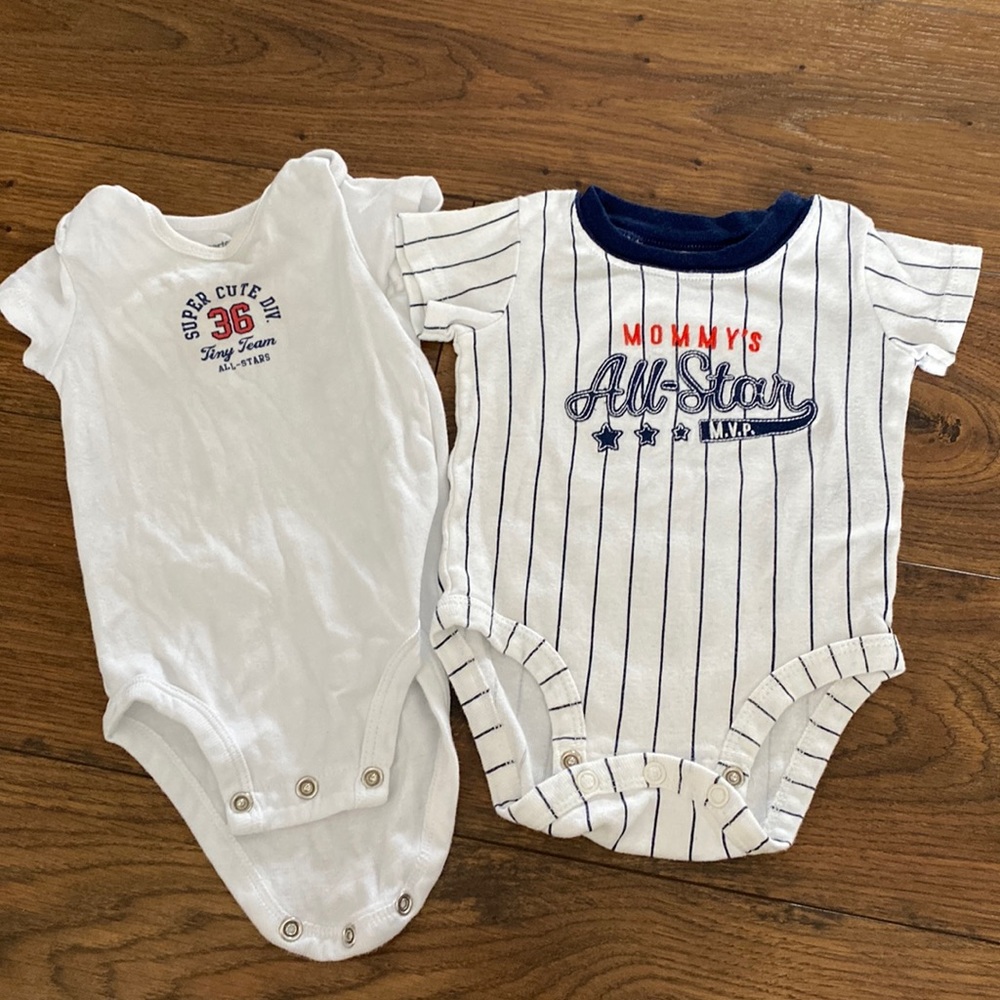 Carter’s 3 month Baseball Onesie